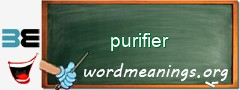 WordMeaning blackboard for purifier